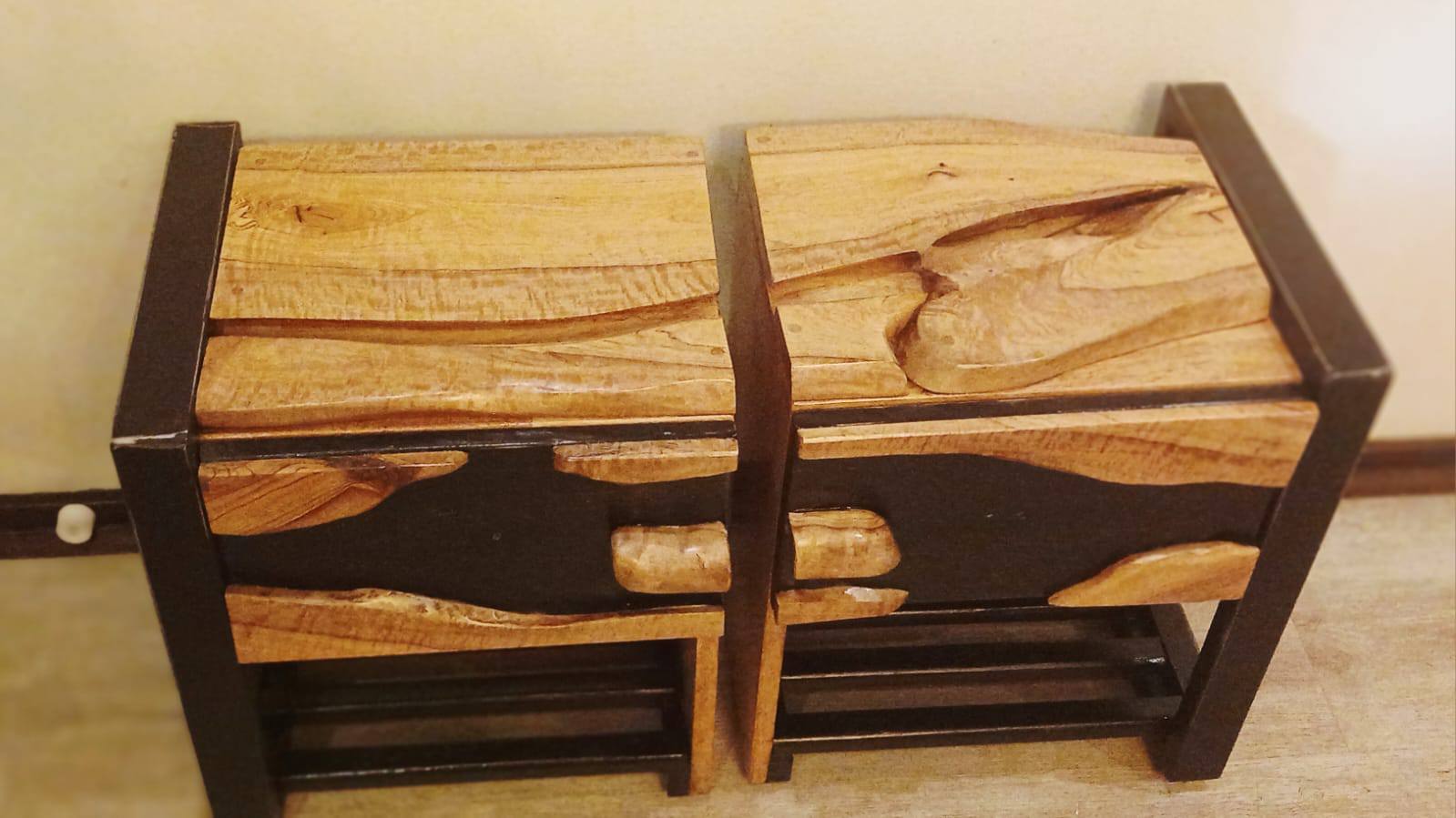 High-quality bedside tables designed to perfectly complement two single headb... — Image 3