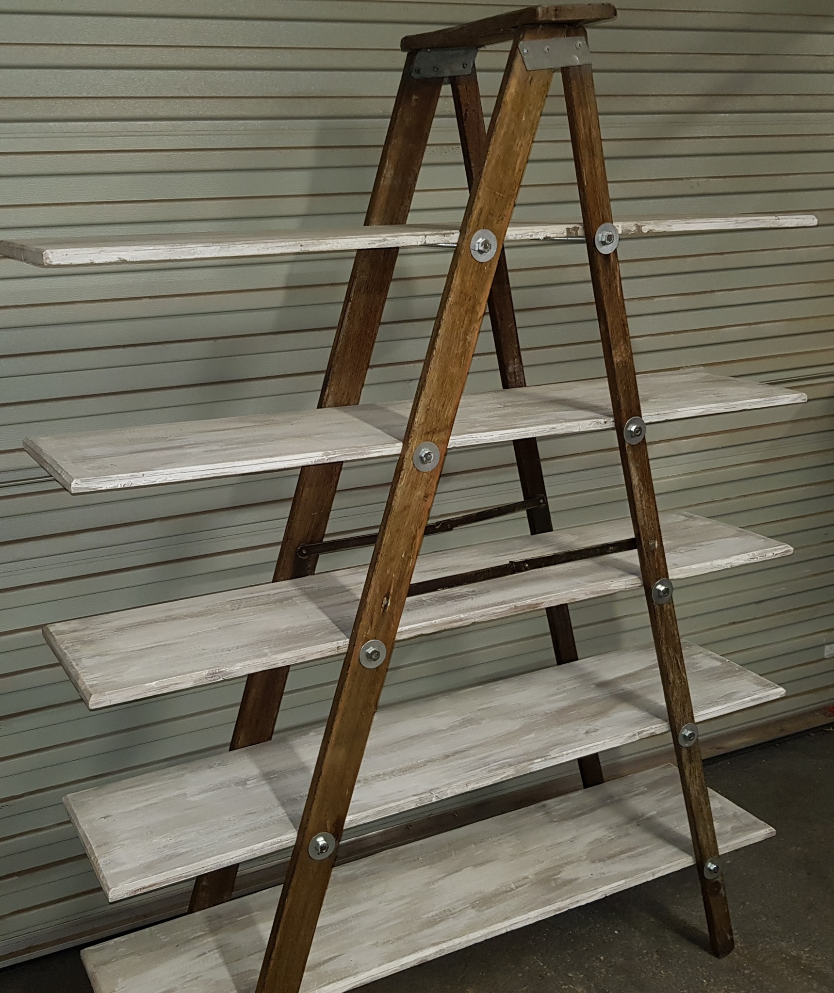 Reclaimed ladder shelf — Image 3