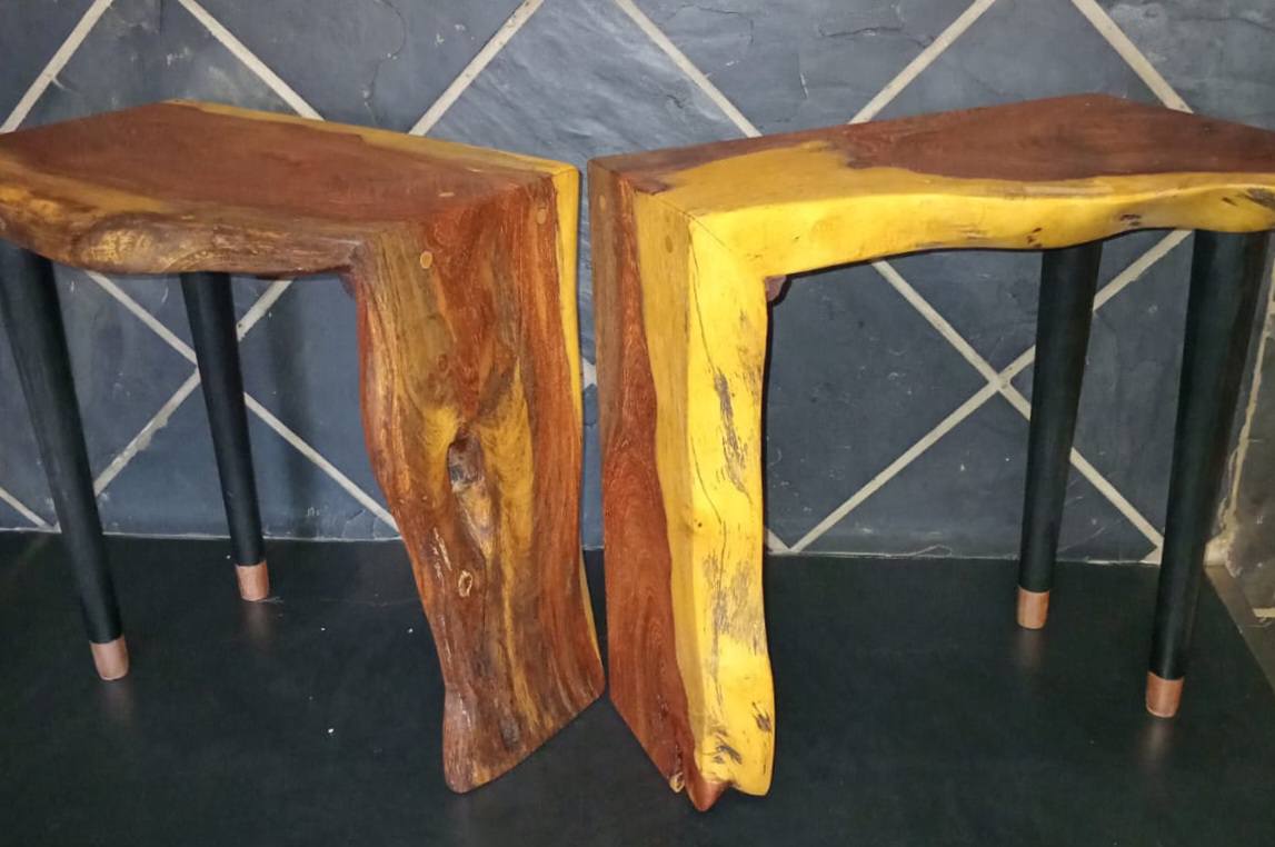 Beautiful Camel Thorn side tables built in a waterfall style — Image 2