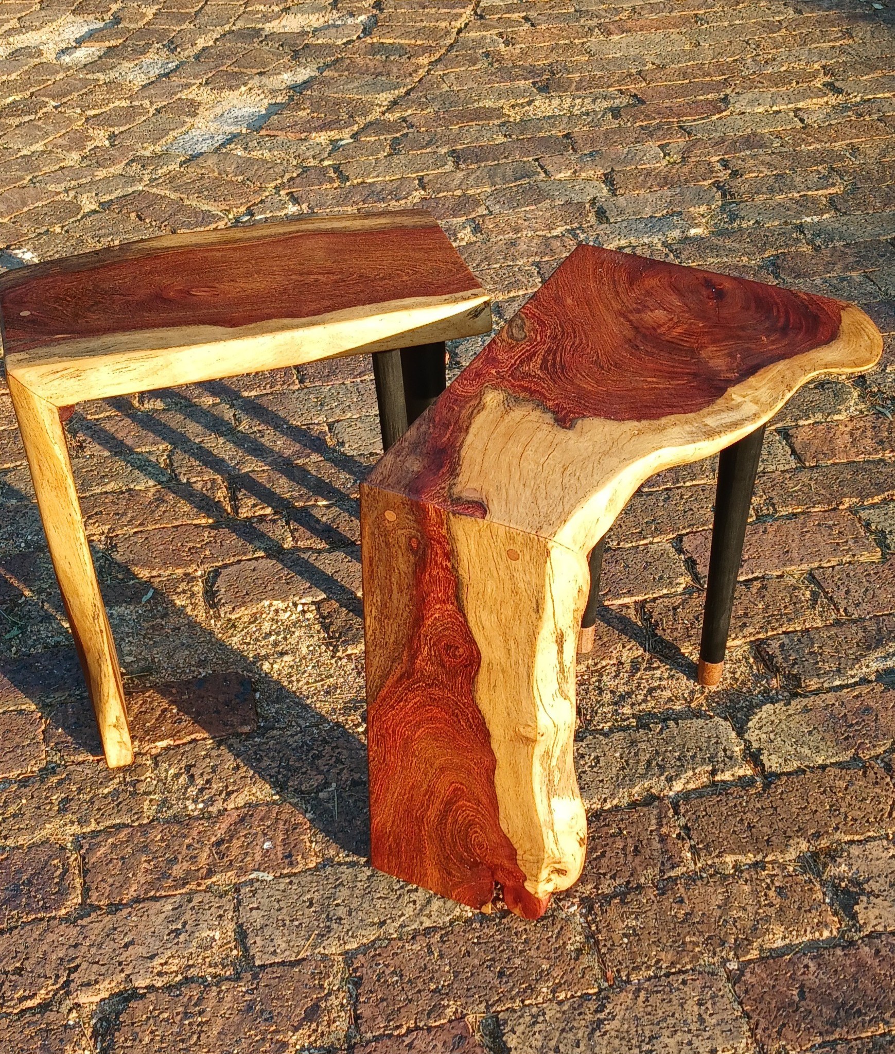 Beautiful Camel Thorn side tables built in a waterfall style — Image 3