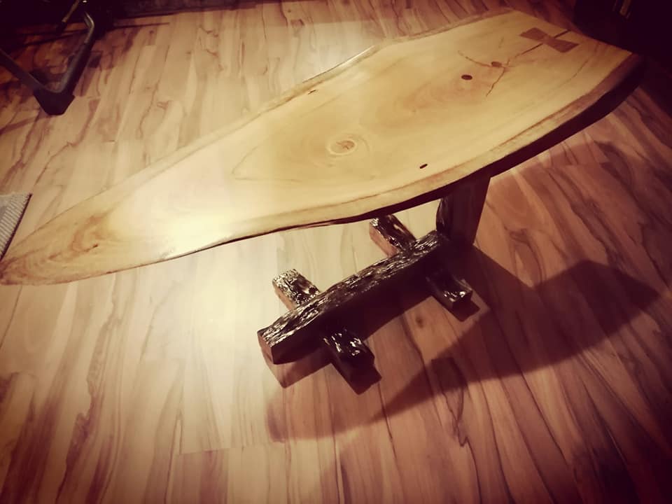 Been working on this George Nakashima inspired coffee table for a while now a...