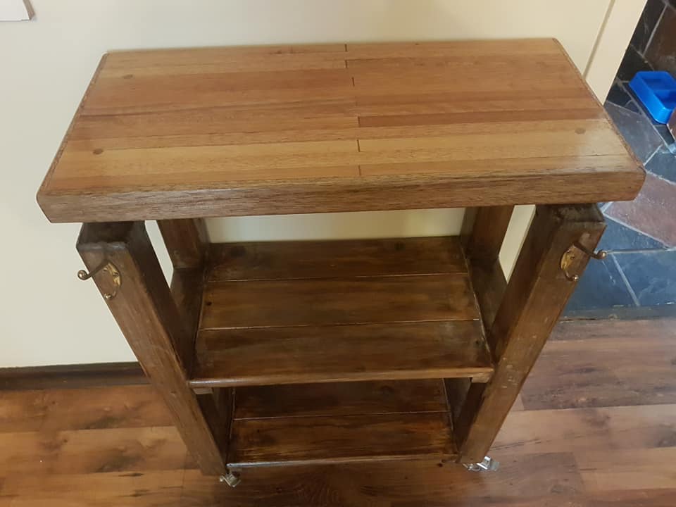 Custom Built shelving/chopping block built for a very happy client — Image 4