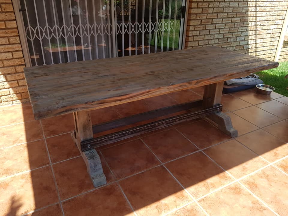 We have just delivered this custom built 8 seater table constructed out of re... — Image 2
