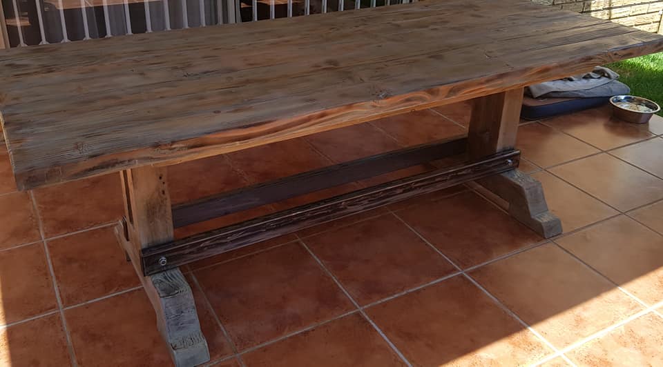 We have just delivered this custom built 8 seater table constructed out of re... — Image 3